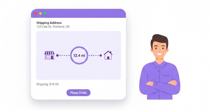 WooCommerce Distance Based Shipping for Local Delivery