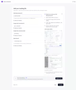 Paste your IDs with a built-in walkthrough for every field.